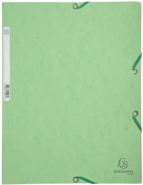 Mapa din carton Exacompta - cu elastic, verde deschis