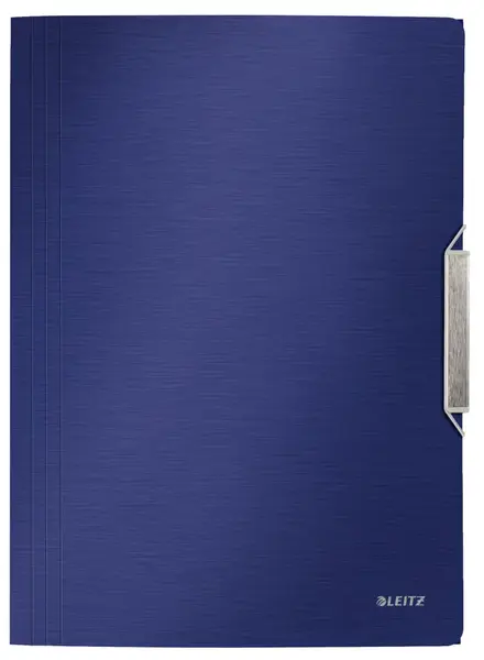 Mapa documente A4 cu elastic plastic albastru Leitz Style Mapa documente A4 cu elastic plastic albastru Leitz Style