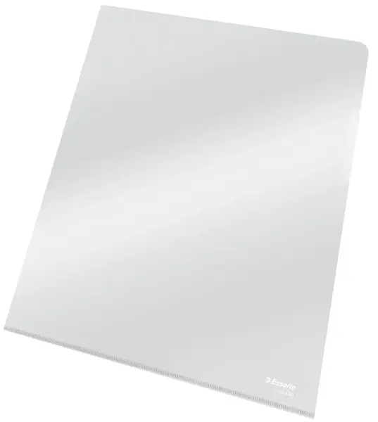 Mapa plastic A4 cristal cu doua deschideri 25/set Esselte transparent