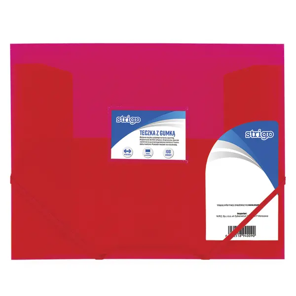 Mapa Strigo A4 cu elastic, roz , organizare colorata E i practica