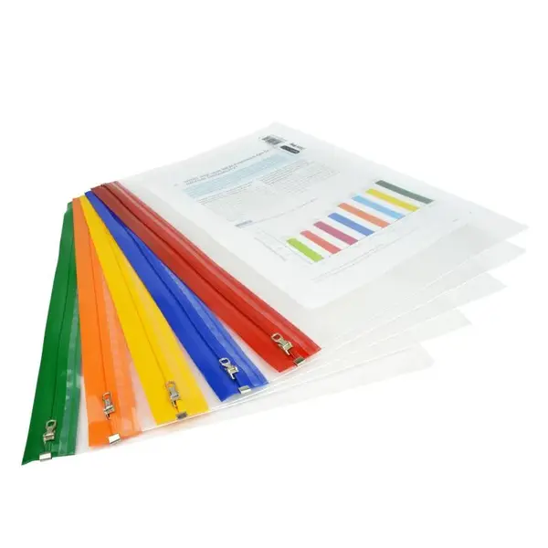 Mapă ZIP cu fermoar metalic A4+ Rapesco set 5 bucăți transparente 200 coli Mapă ZIP cu fermoar metalic A4+ Rapesco set 5 bucăți transparente 200 coli