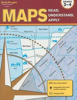 Maps: Read, Understand, Apply Reproducible Grades 3-4, Paperback/***