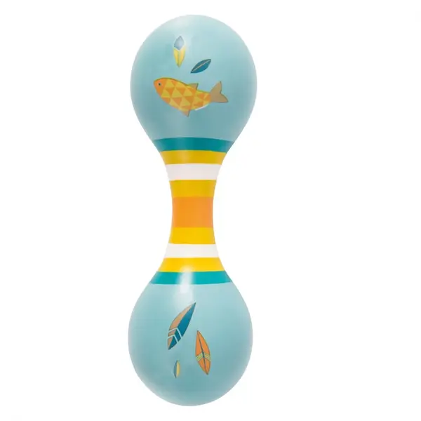 Maracas dublu albastru, Moulin Roty