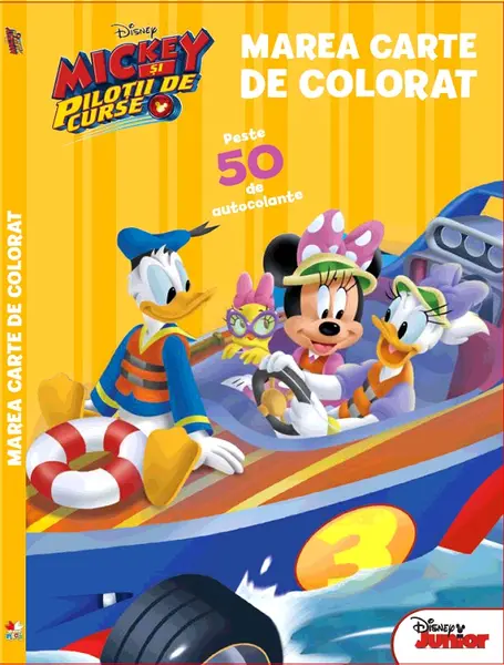 Marea carte de colorat. Mickey si pilotii de curse |