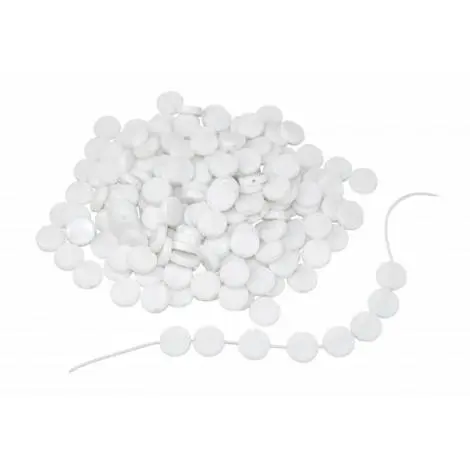 Margele plate albe 500 - Playbox