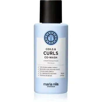 Maria Nila Coils & Curls Co-Wash sampon si balsam pentru par ondulat si cret