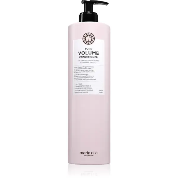 Maria Nila Pure Volume balsam pentru păr fin cu efect de volum cu efect de hidratare fără sulfat 1000 ml