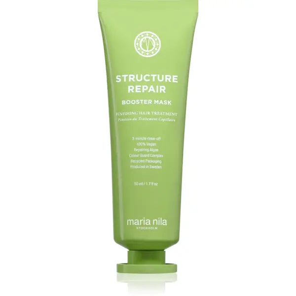 Maria Nila Structure Repair Booster Mask mască hrănitoare profundă pentru par uscat, deteriorat si tratat chimic 50 ml