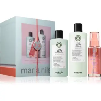 Maria Nila True Soft Holiday Box set cadou pentru hidratare si stralucire