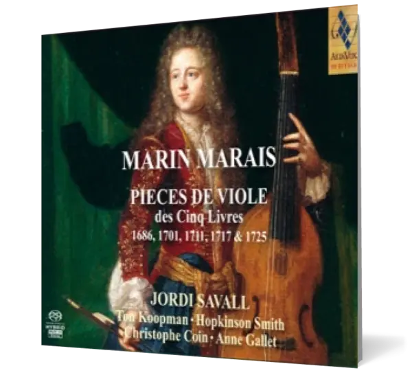 Marin Marais - Pieces de viole des Cinq Livres 1686, 1701, 1711, 1717 & 1725 (5 CD)