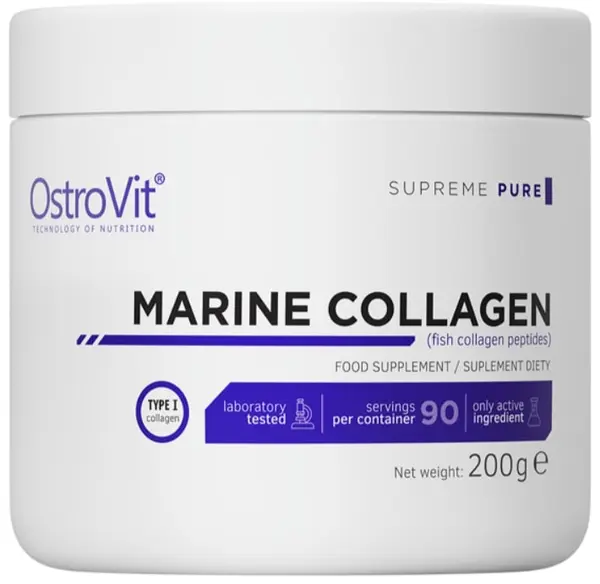 Marine Collagen, fără gust, 200 g, OstroVit