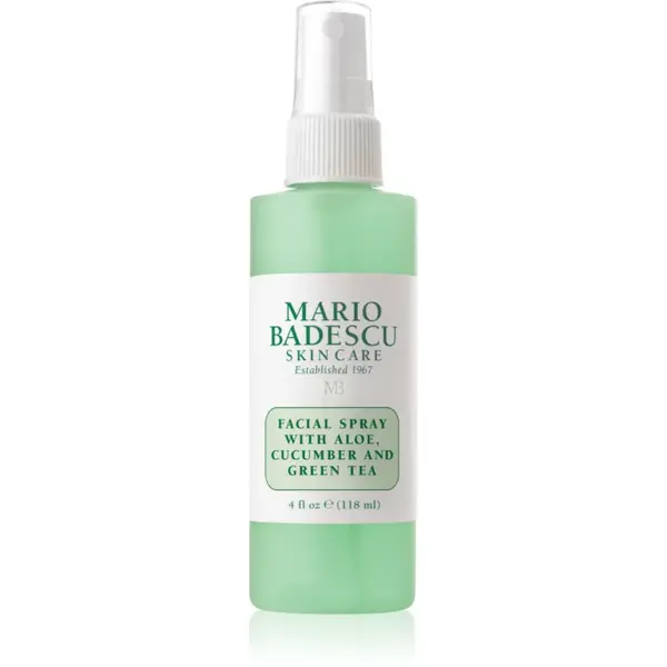 Mario Badescu Facial Spray with Aloe, Cucumber and Green Tea apă de față revigorantă pentru ten obosit 118 ml
