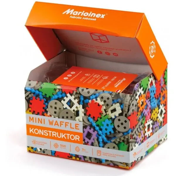 Marioinex Blocuri de constructie Marioinex Mini Waffle Konstruktor, 500 piese, varsta peste 3 ani