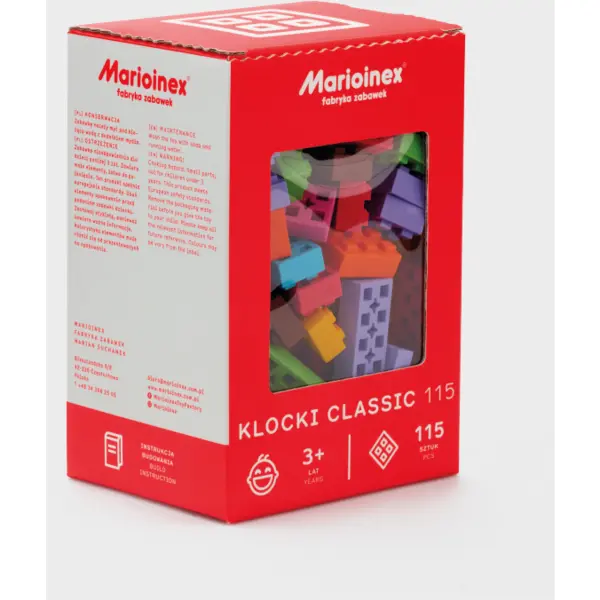 Marioinex Blocuri de constructii, Marioinex Clasic, 115 piese