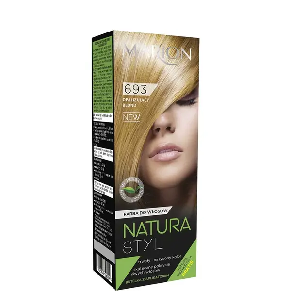 Marion Natura Styl Permanent Color Hair Dye 80ml - 693 - Sunny Blonde