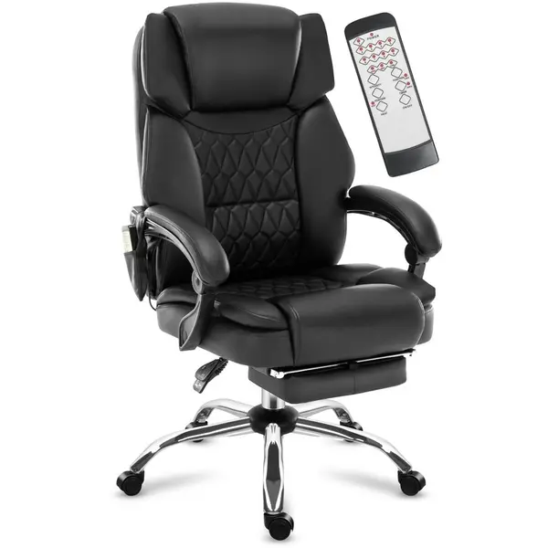 Mark Adler Scaun De Birou Cu Functie De Masaj Mark Adler Boss 6.0, Cu Suport Pentru Picioare, Functie De Incalzire, Negru