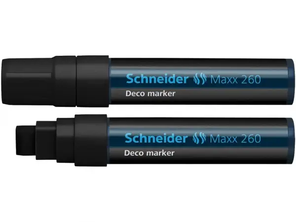 Marker cu creta lichida,varf tesit,model Schneider Maxx 260,8 culori
