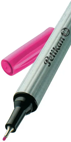 Marker cu vârf subțire Pelikan - Roz, 0.4 mm