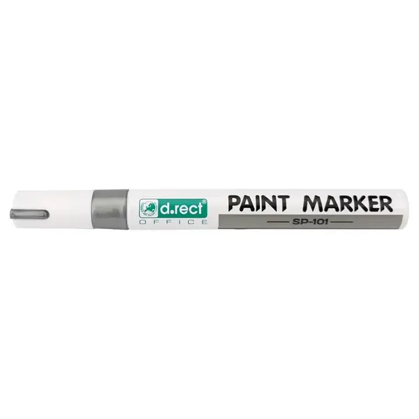 Marker cu vopsea D.Rect diverse culori 2-4.5 mm varf mediu Marker cu vopsea D.Rect diverse culori 2-4.5 mm varf mediu argintiu