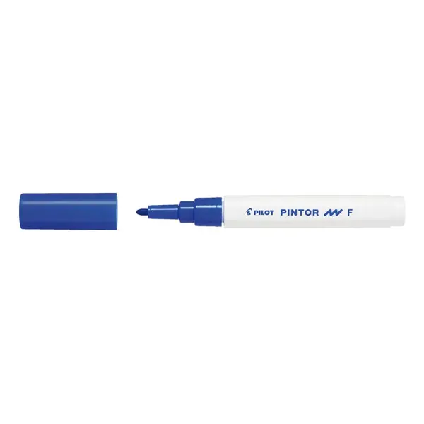 Marker cu vopsea Pilot Pintor F diverse culori 1 mm varf rotund Marker cu vopsea Pilot Pintor F diverse culori 1 mm varf rotund albastru