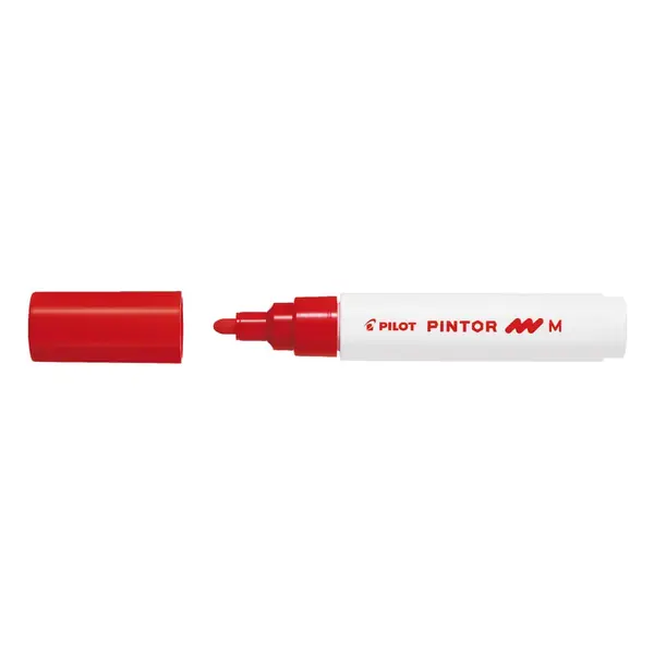 Marker cu vopsea Pilot Pintor M diverse culori 1.4 mm varf rotund Marker cu vopsea Pilot Pintor M diverse culori 1.4 mm varf rotund rosu