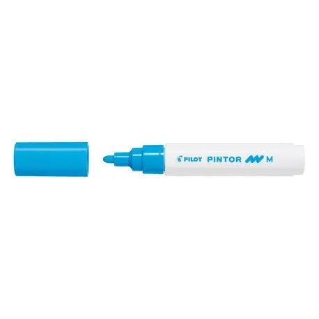 Marker cu vopsea Pilot Pintor M diverse culori 1.4 mm varf rotund Marker cu vopsea Pilot Pintor varf rotund 4.5 mm bleu