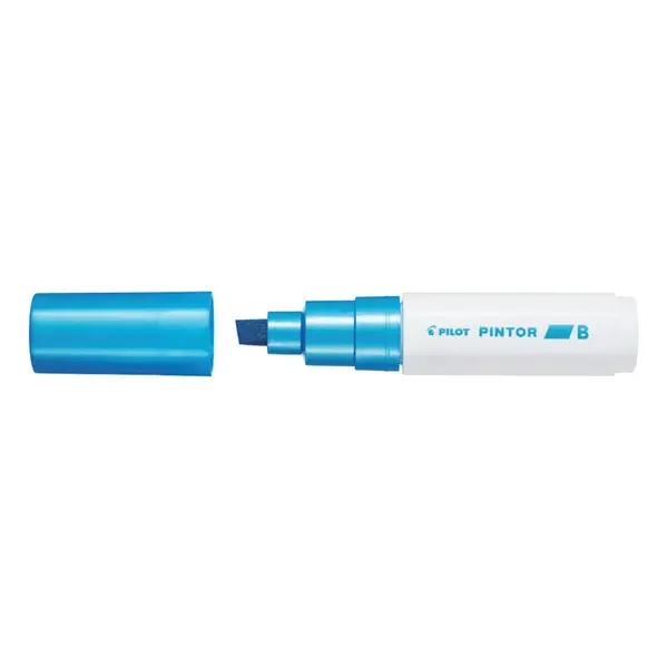Marker cu vopsea Pilot Pintor Metalic B culori metalizate 8 mm varf tesit Marker cu vopsea Pilot Pintor Metalic B culori metalizate 8 mm varf tesit albastru