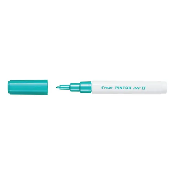 Marker cu vopsea Pilot Pintor Metalic EF culori metalizate 0.7 mm varf rotund Marker cu vopsea Pilot Pintor Metalic EF culori metalizate 0.7 mm varf rotund verde