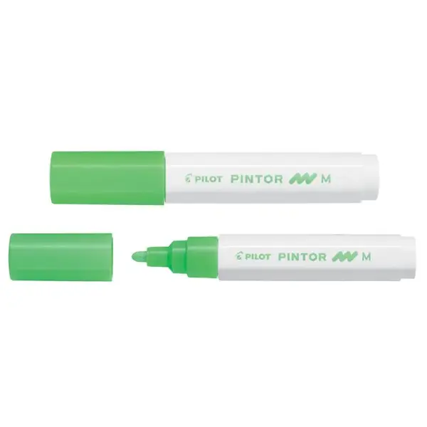 Marker cu vopsea Pilot Pintor Neon diverse culori 1.4 mm varf rotund Marker cu vopsea Pilot Pintor Neon diverse culori 1.4 mm varf rotund verde