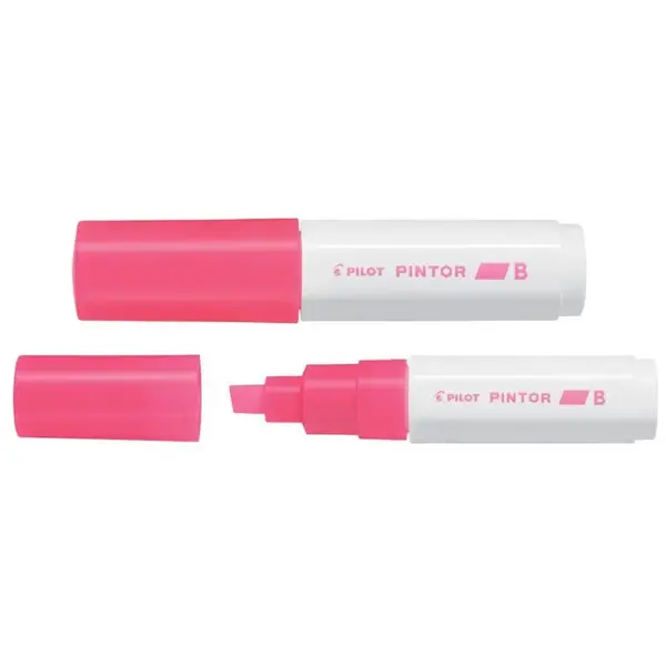 Marker cu vopsea Pilot Pintor Neon diverse culori 8 mm varf tesit Marker cu vopsea Pilot Pintor Neon diverse culori 8 mm varf tesit roz