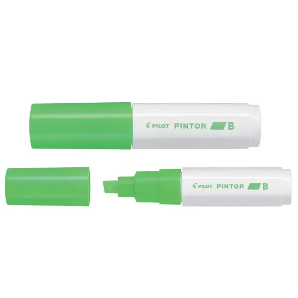 Marker cu vopsea Pilot Pintor Neon diverse culori 8 mm varf tesit Marker cu vopsea Pilot Pintor Neon diverse culori 8 mm varf tesit verde