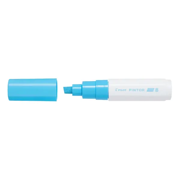 Marker cu vopsea Pilot Pintor Pastel culori pastelate 8 mm varf tesit Marker cu vopsea Pilot Pintor Metallic B culori metalizate 8 mm varf tesit bleu