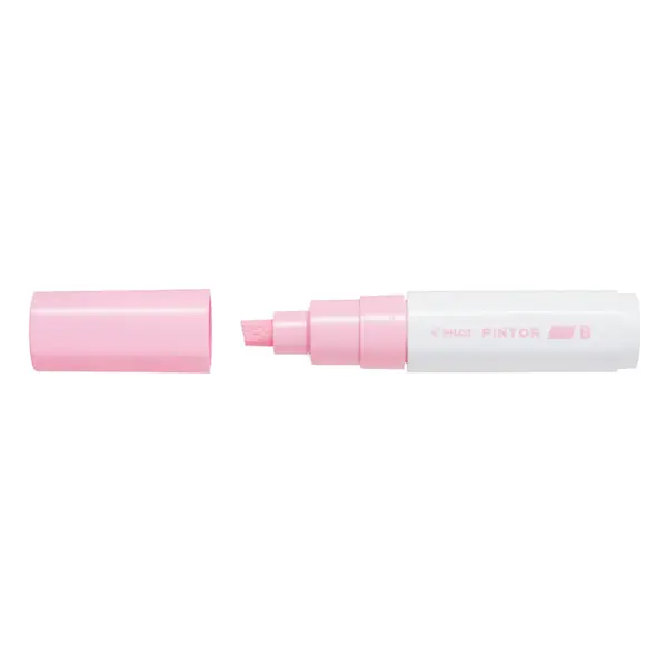Marker cu vopsea Pilot Pintor Pastel culori pastelate 8 mm varf tesit Marker cu vopsea Pilot Pintor Metallic B culori metalizate 8 mm varf tesit roz