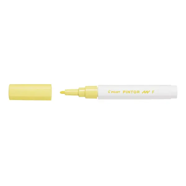 Marker cu vopsea Pilot Pintor Pastel F culori pastelate 1mm varf rotund Marker cu vopsea Pilot Pintor Pastel F culori pastelate 1mm varf rotund galben