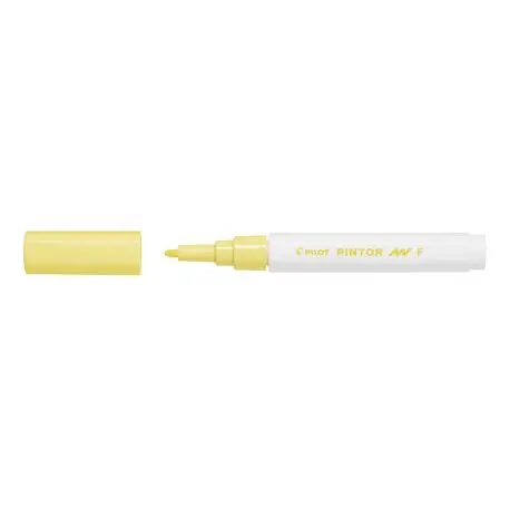 Marker cu vopsea Pilot Pintor Pastel F culori pastelate 1mm Marker cu vopsea Pilot Pintor Pastel varf rotund 2.90 mm galben