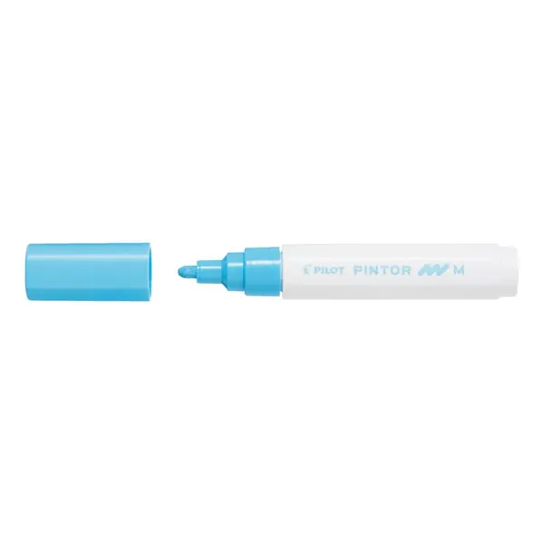 Marker cu vopsea Pilot Pintor Pastel M culori pastelate 1.4 mm varf rotund Marker cu vopsea Pilot Pintor Pastel M culori pastelate 1.4 mm varf rotund bleu