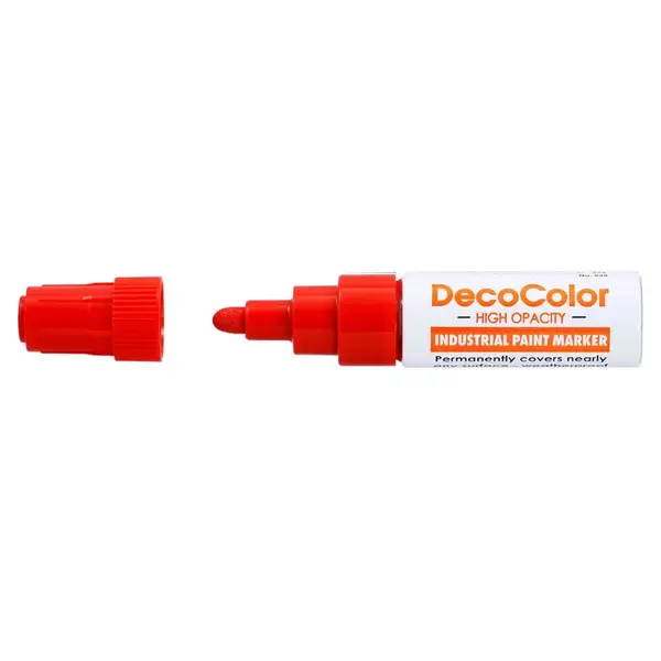 Marker cu vopsea Uchida 935 jumbo industrial varf rotund 6 mm Marker cu vopsea Uchida 935 jumbo industrial varf rotund 6 mm rosu