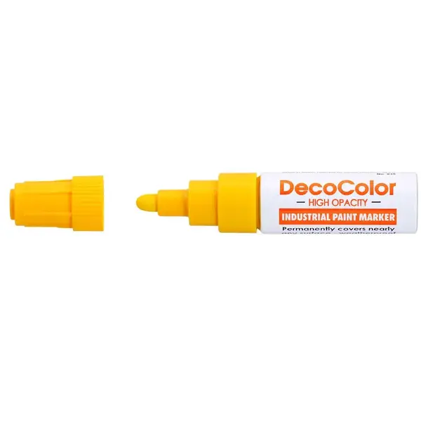 Marker cu vopsea Uchida 935 jumbo industrial varf rotund 6 mm Marker cu vopsea Uchida 935 jumbo industrial varf rotund 6 mm galben