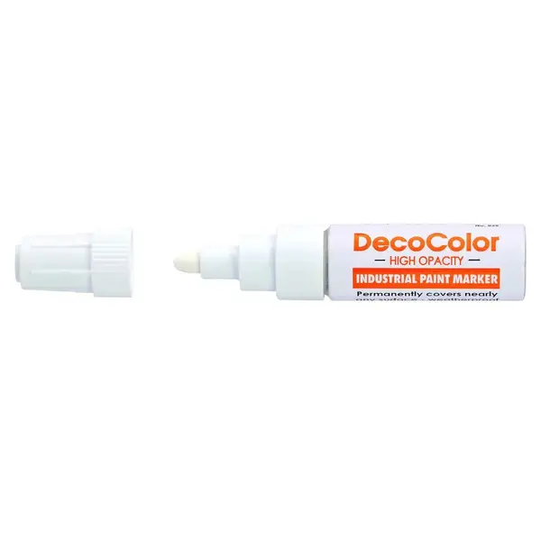 Marker cu vopsea Uchida 935 jumbo industrial varf rotund 6 mm Marker cu vopsea Uchida 935 jumbo industrial varf rotund 6 mm alb