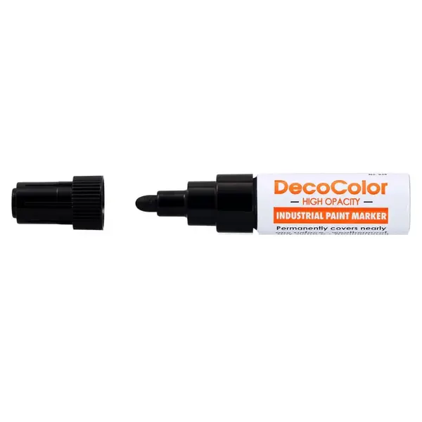 Marker cu vopsea Uchida 935 jumbo industrial varf rotund 6 mm Marker cu vopsea Uchida 935 jumbo industrial varf rotund 6 mm negru