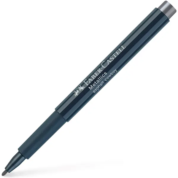 Marker Faber-Castell Metallics - gri, vârf rotund