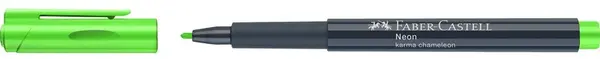 Marker Faber-Castell Neon - Neon verde, 1.5 mm