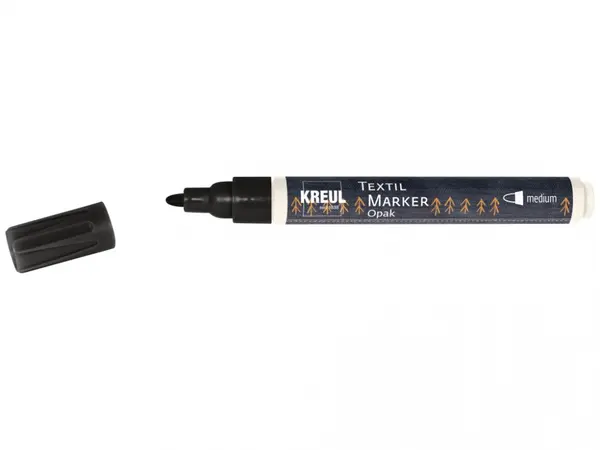 Marker Kreul Opak pentru textile Opak Kreul,varf mediu 2-4 mm, 13 culori