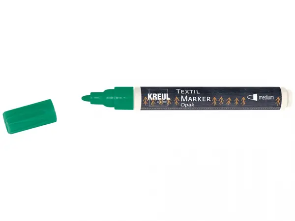 Marker Kreul Opak pentru textile Opak Kreul,varf mediu 2-4 mm, 13 culori