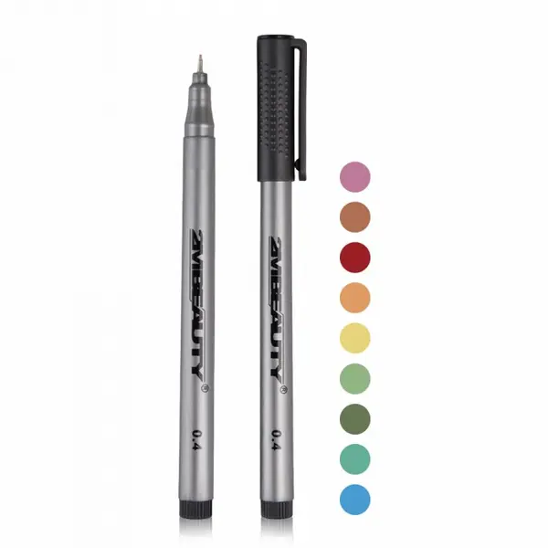 Marker Nail Art Color - set 9 buc.