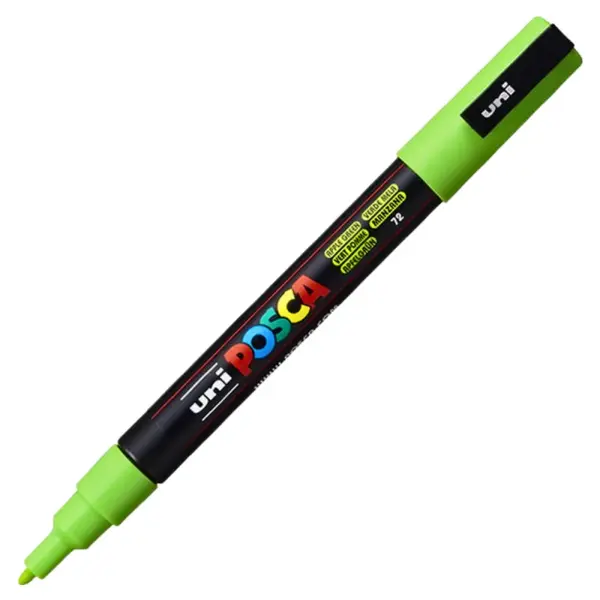 Marker PC-3M Posca cu vopsea pe baza de apa,varf fin, 0.9-1.3 mm,verde mar
