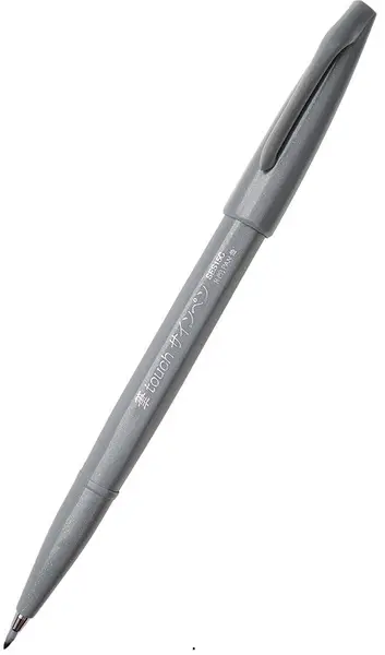 Marker pensula Pentel Sign Pen - SES15C, gri