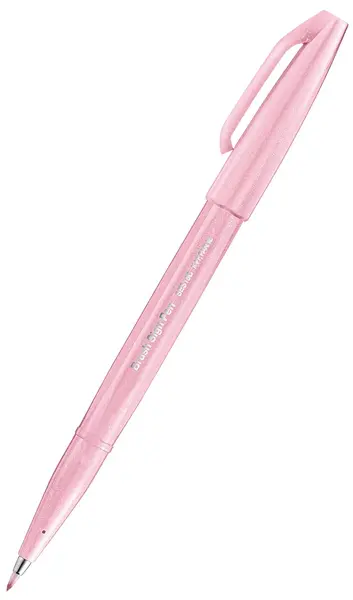 Marker pensula Pentel Sign Pen - SES15C, roz