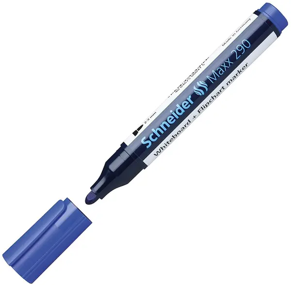 Marker pentru tablă albă Schneider Maxx 290 - 3 mm, albastru