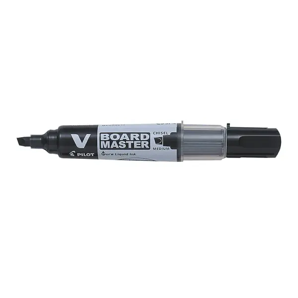 Marker pentru tabla Pilot Vboard Master diverse culori 2.2 mm varf tesit Marker pentru tabla Pilot Vboard Master diverse culori 2.2 mm varf tesit negru